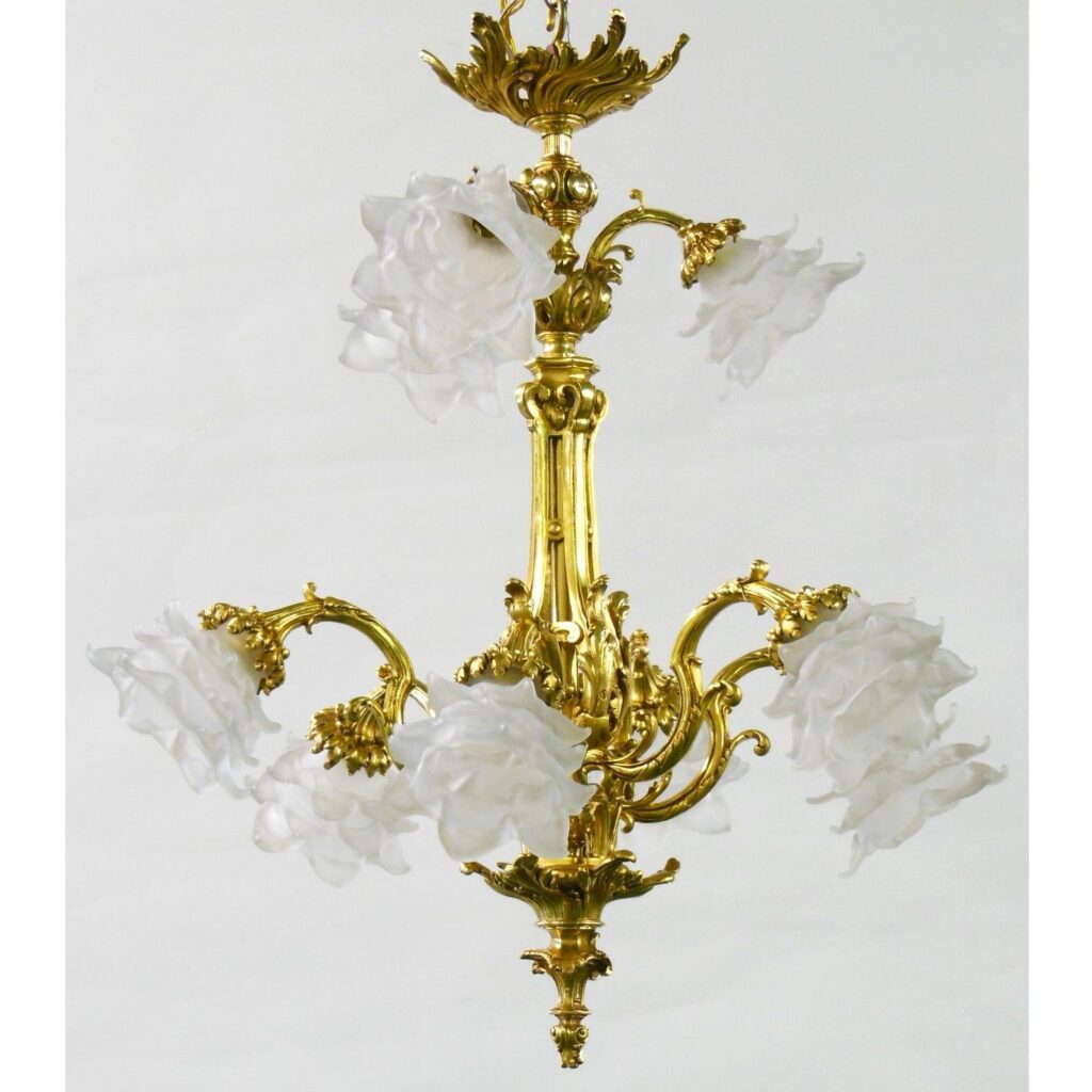 ルイ15世様式　ブロンズ象嵌コモード