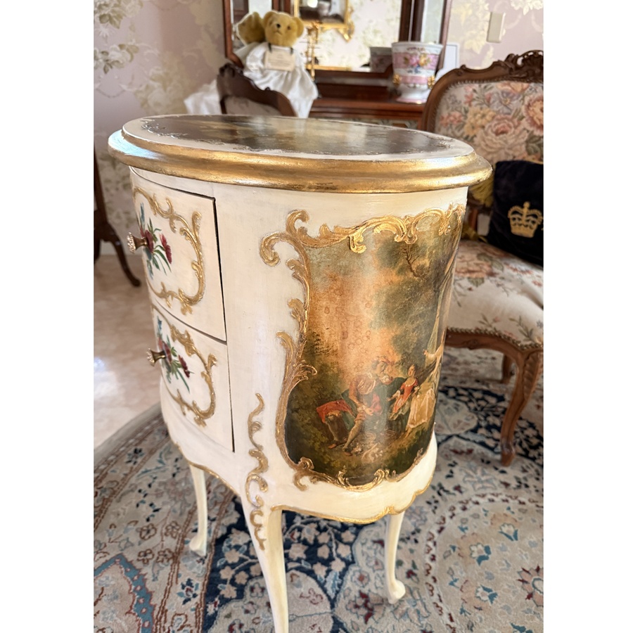 ルイ15世様式　ブロンズ象嵌コモード